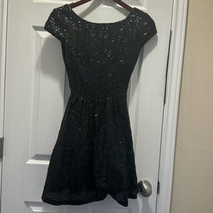Black, sequin, mini dress size 1 / 2